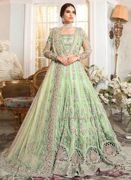 Green Colour KF 115 New Latest Designer Heavy Butterfly Net Exclusive Pakistani Salwaar Suit Collection 115 B